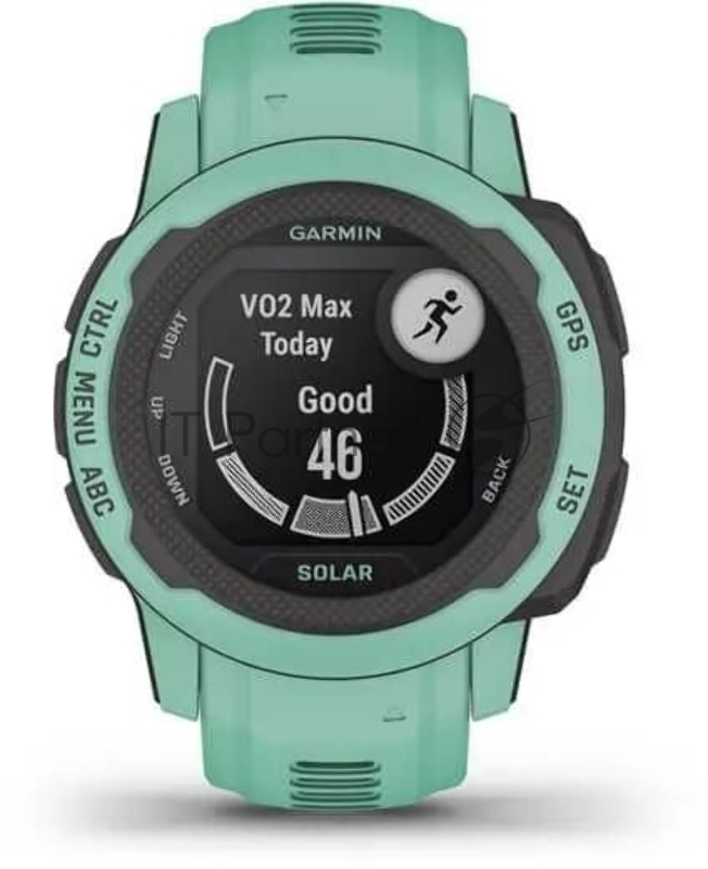 Смарт-часы Garmin Instinct 2S Solar Tactical 20мм 1.3 AMOLED корп.черный/мятный рем.мятный (010-02564-02)