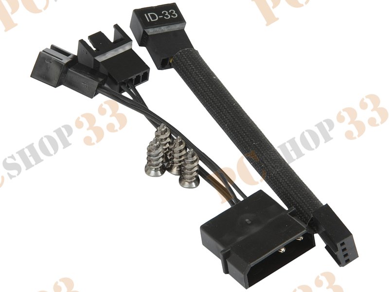 Вентилятор ID-Cooling PL 12025-G d120мм, 600-2200об./мин., подсветка (питание от мат.платы и разъема питания ATA HDD)