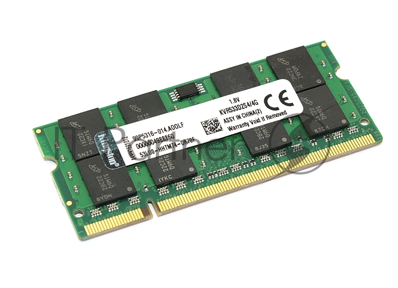 Оперативная память Kingston Valueram, DDR2, 4 GB (1x4 GB), 533 MHz, CL4, SO-DIMM