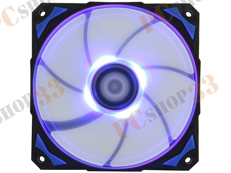 Вентилятор ID-Cooling PL 12025-B d120мм, 600-2200об./мин., подсветка (питание от мат.платы и разъема питания ATA HDD)