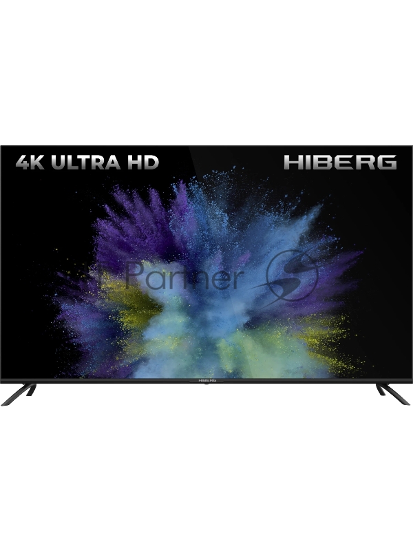 Телевизор HIBERG 55Y UHD-R черный 4k UHD 60Hz Yandex TV 1.5/8Gb