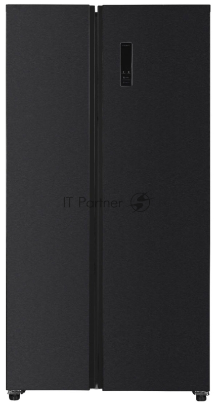 Холодильник KRAFT KF-MS4801DI графит двухкамерный, 316/164 л, морозилка слева, No Frost Side-by-Side