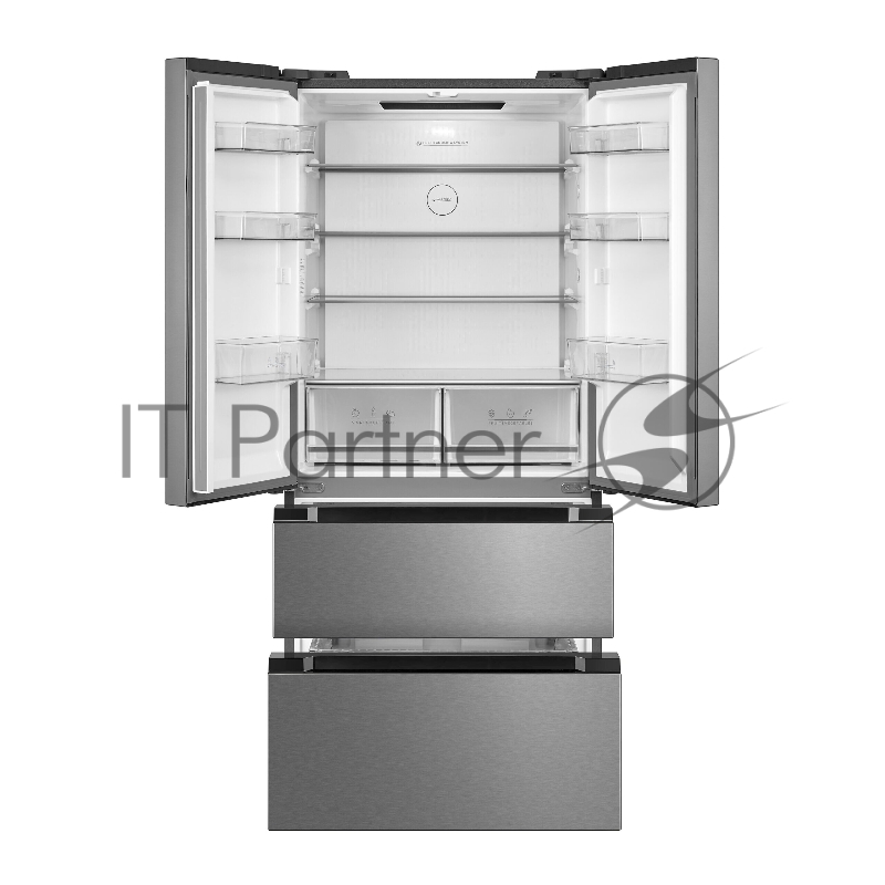 Холодильник WILLMARK MDF-768IX нержавеющая сталь двухкамерный 357/174л морозилка снизу Total NoFrost