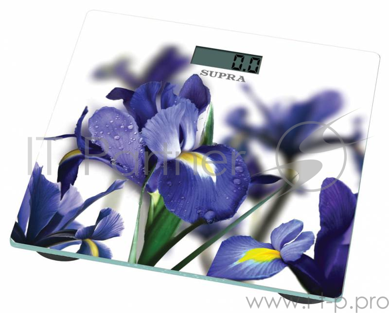 Весы Весы напольные электронные SUPRA BSS-2003, до 180кг, цвет: белый/рисунок