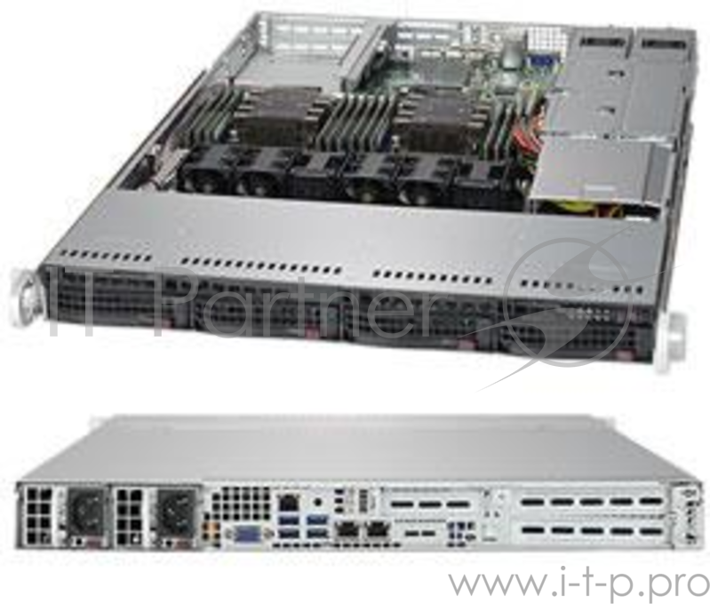 Сервер Серверная платформа 1U SATA SYS-6019P-WTR SUPERMICRO