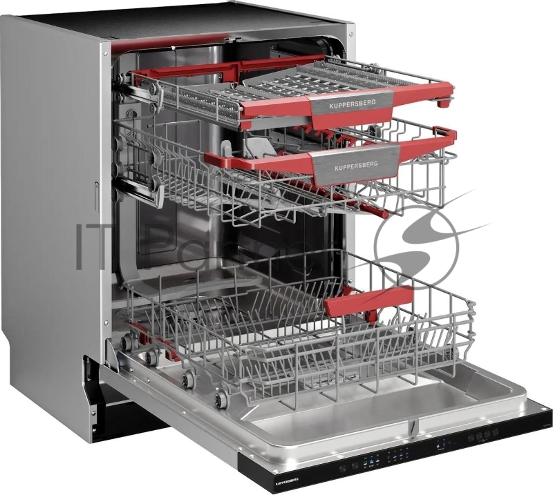 Встраиваемая посудомоечная машина Kuppersberg/ Встраиваемая посудомоечная машина Kuppersberg, 14 комплектов, 7 программ, 3 корзины, конденсационная сушка, автоматическое открывание двери, луч на полу, полная защита от протечек, коллекция High-Tech, и