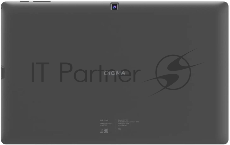 Планшет Digma EVE 1496E N4020 (2.8) 2C RAM8Gb ROM256Gb 11.6 IPS 1366x768 Windows 11 Home черный 5Mpix 5Mpix BT WiFi microSD 256Gb 5500mAh