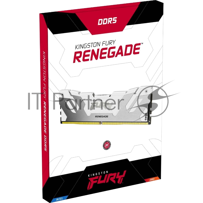 Оперативная память Kingston Fury Renegade, DDR5, 32 GB (2x16 GB), 7200 MHz, CL38, радиатор, белый