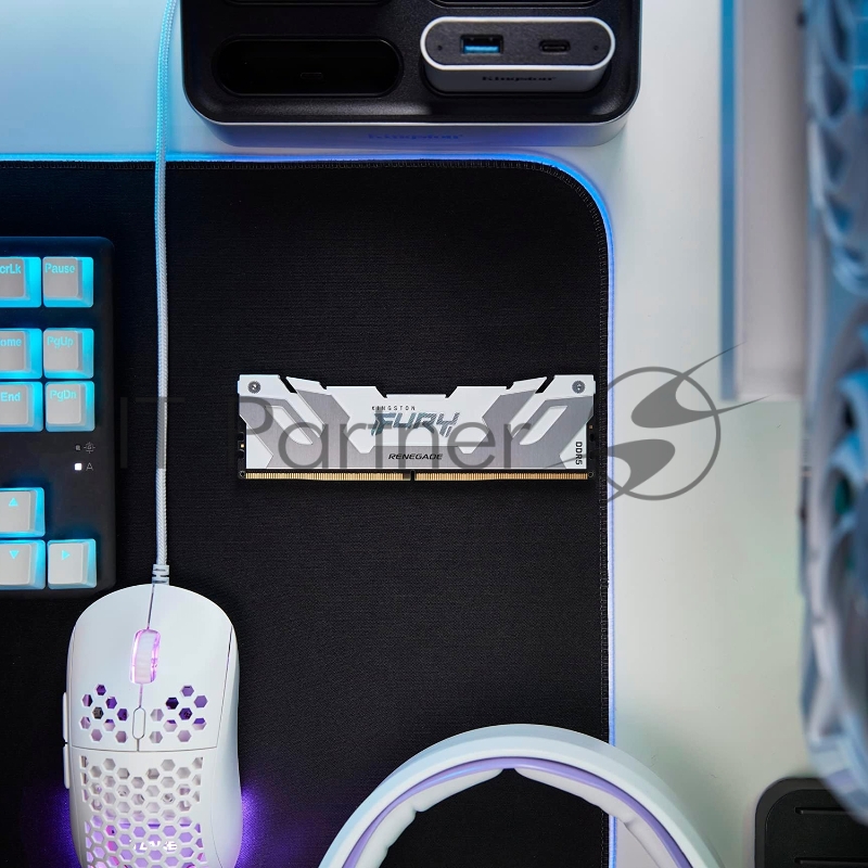 Оперативная память Kingston Fury Renegade, DDR5, 32 GB (2x16 GB), 7200 MHz, CL38, радиатор, белый