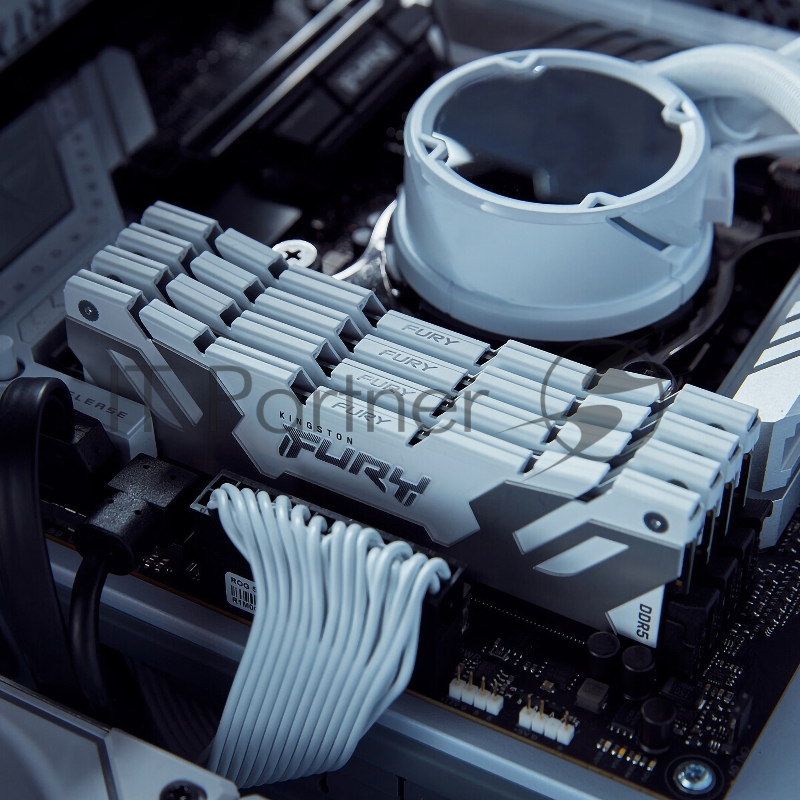 Оперативная память Kingston Fury Renegade, DDR5, 32 GB (2x16 GB), 7200 MHz, CL38, радиатор, белый