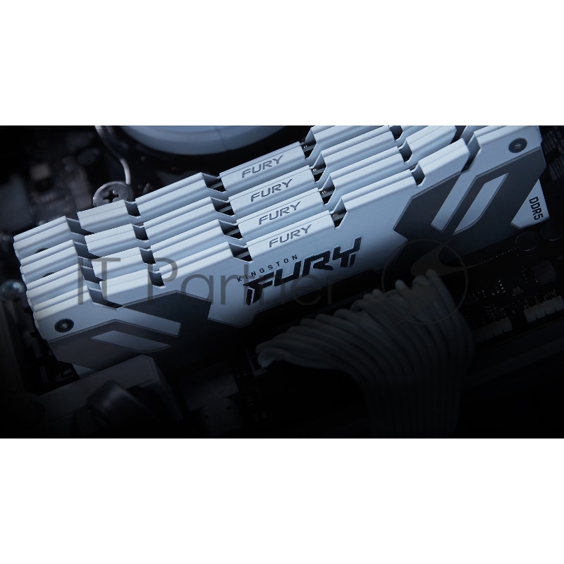 Оперативная память Kingston Fury Renegade, DDR5, 32 GB (2x16 GB), 7200 MHz, CL38, радиатор, белый