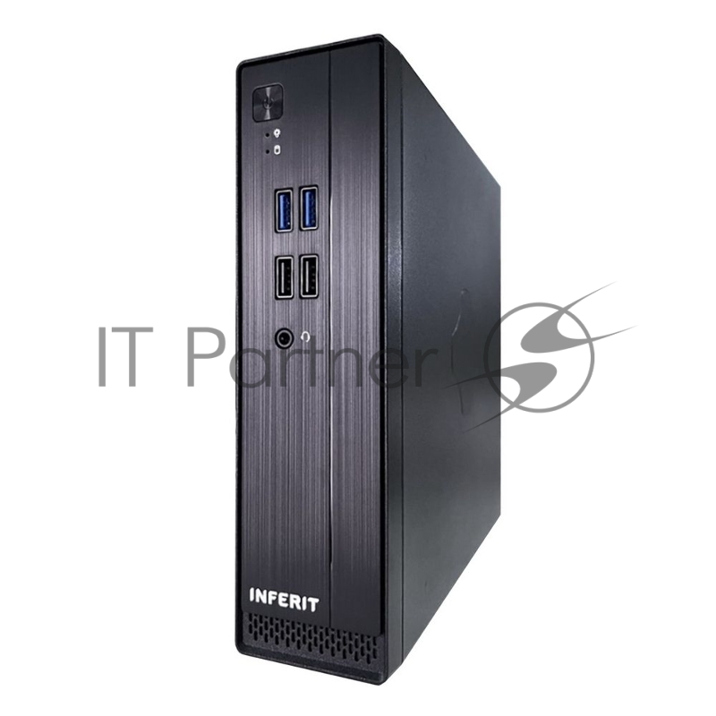Корпус FoxLine FL-105-AD120-DC-INF (FL-105-AD120-DC-INF) |FL-105-AD120-DC-INF| mITX case (2L), 2*USB2.0+2*USB3.0, 1*combo audio, 40mm FAN, VESA, w/DC-ATX converter, w/120W pwr adapter, w/pwr