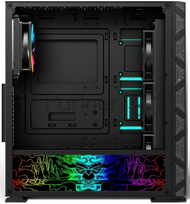 Корпус SOEYI «AX8-B20 SOEYI ATX case with black coating front panel with flat bigger mesh, without»