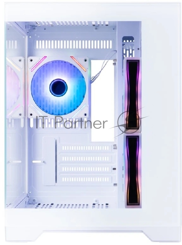 1STPLAYER MEGAVIEW MV6-TP ARGB White / mATX / 3x120mm ARGB fans / MV6-TP-WH-2FC7R-W-1FC7-W