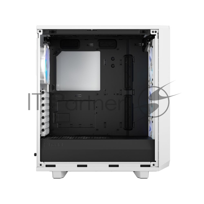 Корпус ПК без блока питания Fractal Design Meshify 2 Compact RGB TG Light Tint, Midi-Tower, 4x120mm RGB, 2xUSB-A 3.2 + 1xUSB 3.2 Type-C ATX, mATX, mITX White