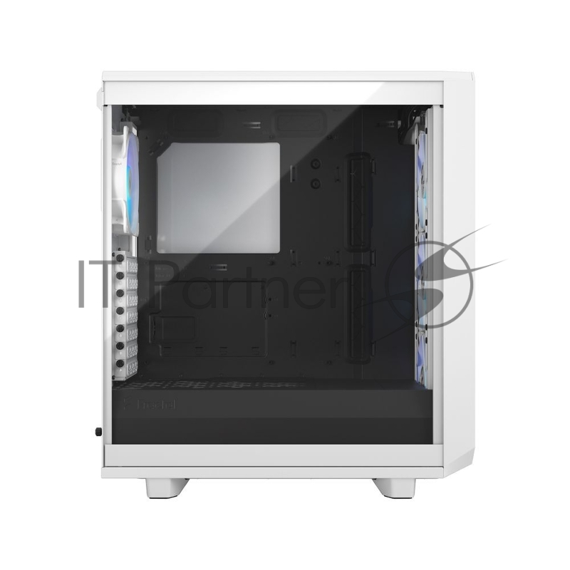 Корпус ПК без блока питания Fractal Design Meshify 2 Compact RGB TG Light Tint, Midi-Tower, 4x120mm RGB, 2xUSB-A 3.2 + 1xUSB 3.2 Type-C ATX, mATX, mITX White