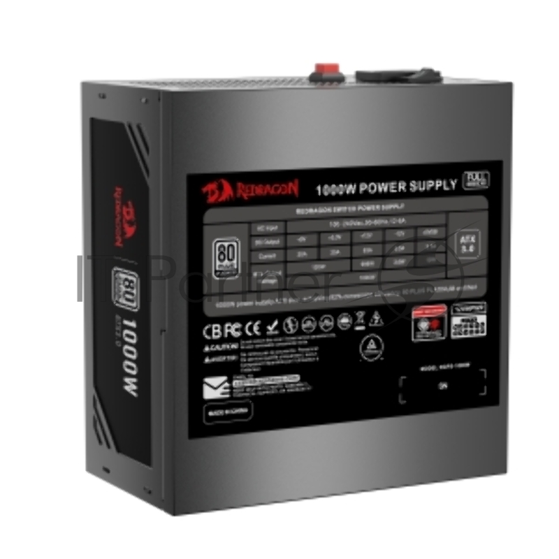 Блок питания для ПК Redragon RGPS-1000W 1000Вт,модульный,80+Plat,черный