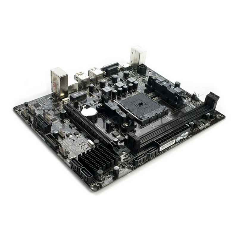 Материнская плата Colorful C.A68M-E V15, Socket FM2+, AMD A68H, 2xDDR3, 4xSATA, 1xPCIe 3.0 x16, 1xHDMI, 1xVGA, 1x 1Gb LAN, 3x3.5 мм, 5.1, mATX. OEM