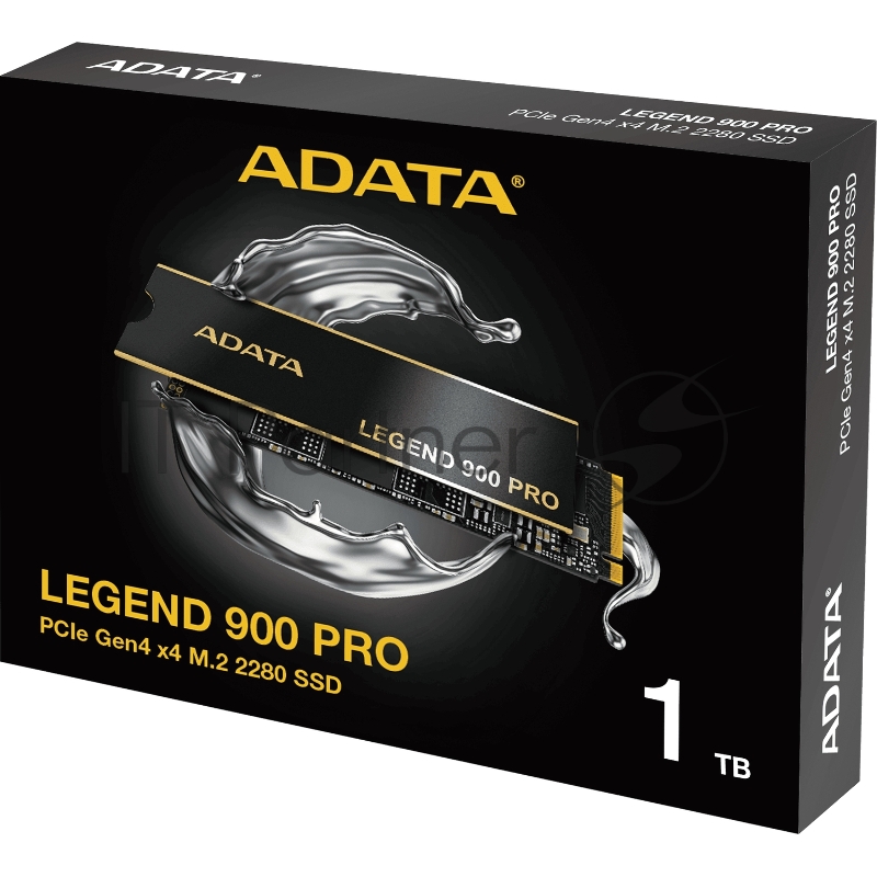 Твердотельный накопитель ADATA SSD LEGEND 900 PRO, 1000GB, M.2(22x80mm), NVMe 1.4, PCIe 4.0 x4, 3D NAND, R/W 7400/6000MB/s, IOPs н.д./н.д., TBW 600, DWPD 0.3 (5 лет)