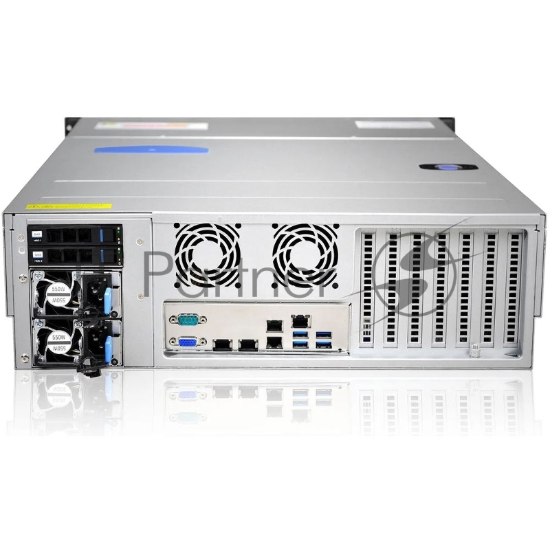 Серверный корпус/ Gooxi RMC3116-670-HSE-D 3U 16bay chassis ,Expander backplane rear 2*2.5SAS/SATA 1300W 1+1 EU power cables rail kit