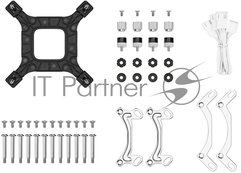 Система водяного охлаждения Deepcool LE360 WH V2 ARGB Soc-AM5/AM4/1200/1700/1851 белый 4-pin 19-31.6dB Al 250W 1632gr Ret (R-LE360-WHAMMN-G-2)