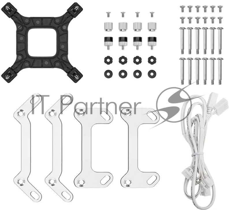 Система водяного охлаждения Deepcool LQ360 Wh ARGB Soc-AM5/AM4/1200/1700/1851 белый 4-pin 38.71dB Al LCD 350W 1840gr Ret (R-LQ360-WHDSMC-G-1)