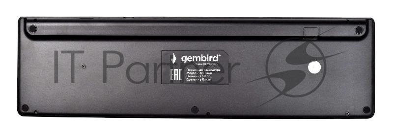 Проводная клавиатура Gembird KB-8460, полноразмерная, 103кл+5 доп, 12Fn, ножничная, тихая, 1.5м, черная