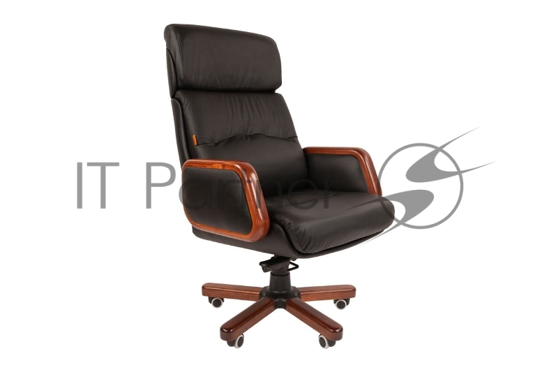 Кресло компьютерное Chairman 417 Россия нат.кожа/экокожа черный (мультиблок)