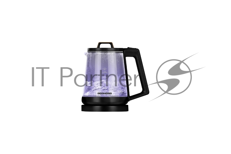 Чайник Redmond KG-226, черный с деревом