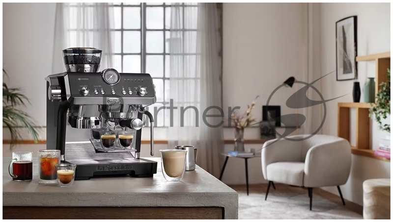 Кофеварка рожковая DELONGHI EC9555 ВК черный, исп. кофе - молотый/зерновой, 2 л, 1550 Вт, 19 Бар