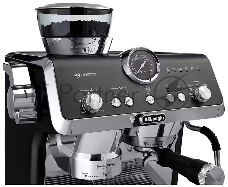 Кофеварка рожковая DELONGHI EC9555 ВК черный, исп. кофе - молотый/зерновой, 2 л, 1550 Вт, 19 Бар