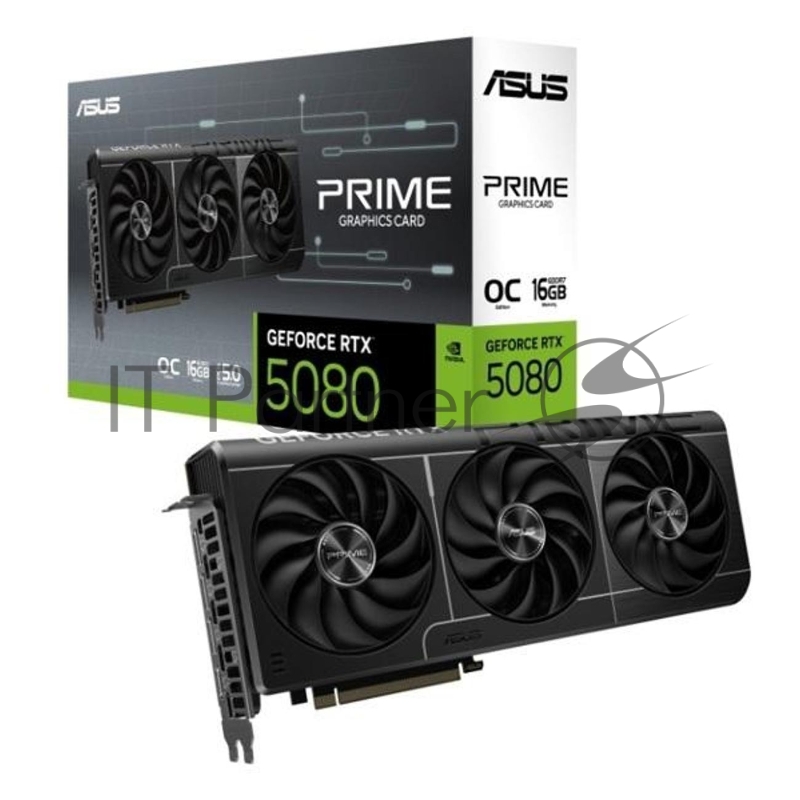 Видеокарта ASUS PRIME-RTX5080-O16G, 16Gb GDDR7, 256 bit, DisplayPort, HDMI, GPU 2655 MHz 90YV0LX0-M0NA00