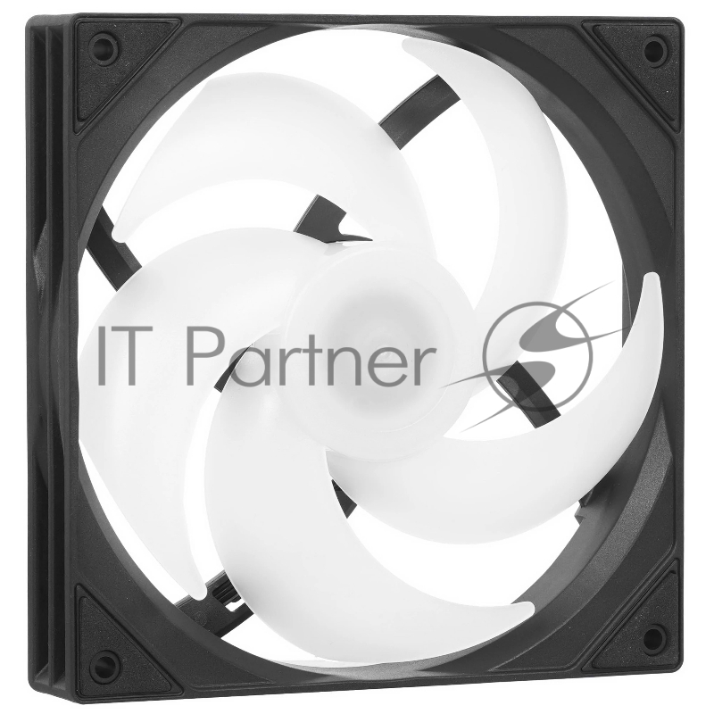 Вентилятор Powercase M53-14 ARGB черный 140x140x25mm (PWM, 80шт./кор, 4pin PWM (M+F)+ 3pin ARGB (M+F), 600-1800±10% об/мин)