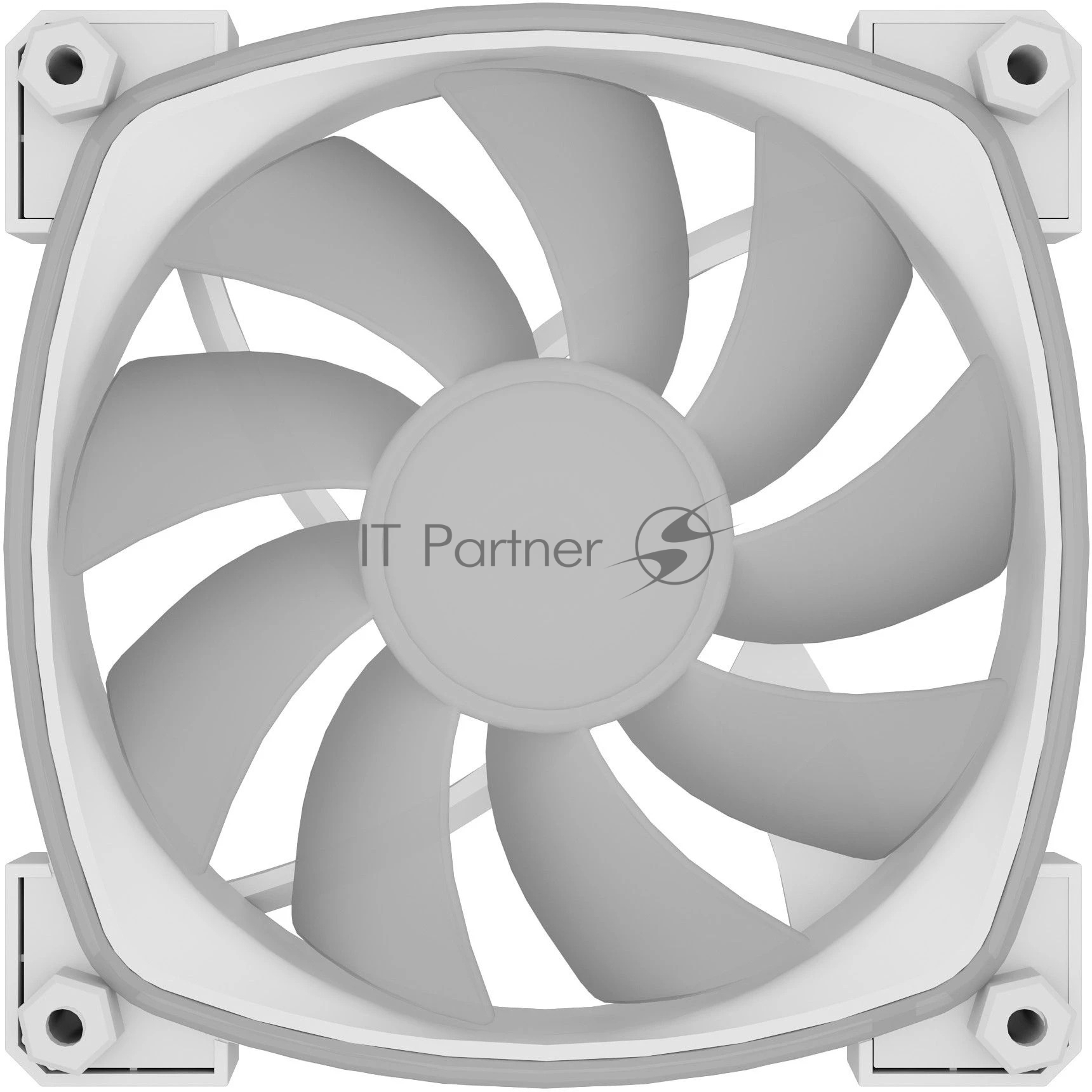 Вентилятор Powercase M55MR-12W ARGB белый 120x120x25mm (PWM, 100шт./кор, 4pin PWM (M+F)+ 3pin ARGB (M+F), 600-1500±10% об/мин)