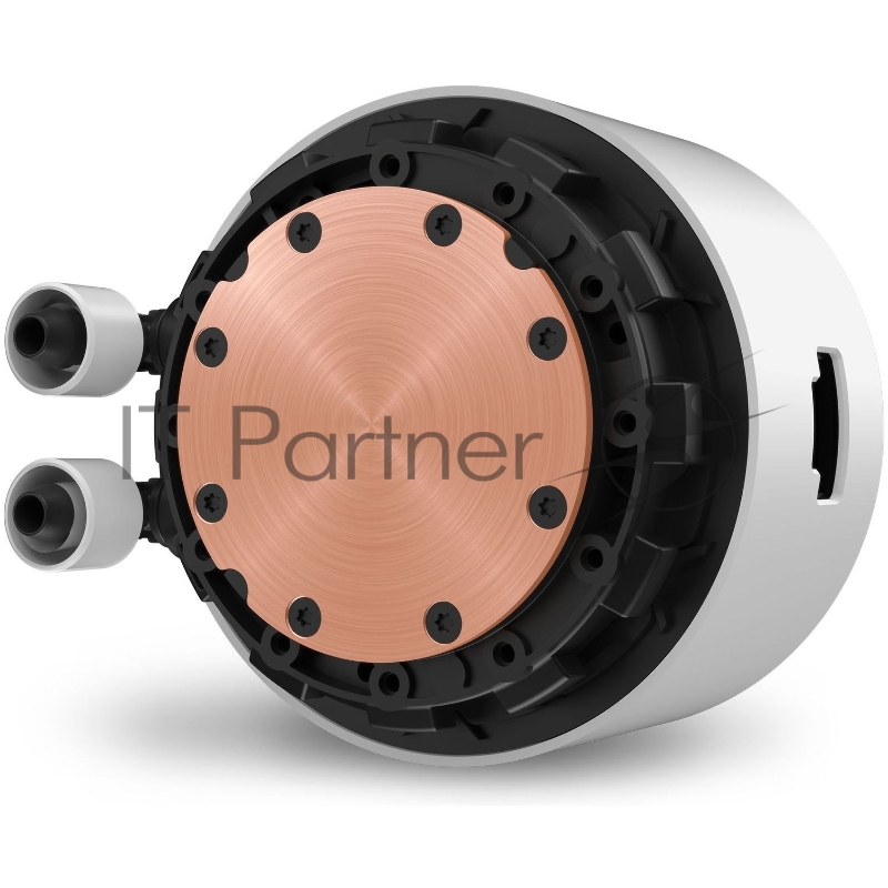 Система жидкостного охлаждения NZXT Kraken Elite 240 RGB (250W, 240mm, LED temp., White, RGB/ Fans: 1xF240 RGB Core Fan, 75.12CFM, 30dBA, 2400RPM/ Pump height 65mm, 2800RPM, Rad thickness 27mm/ S: 1851, 1700, 1200, 115X, AM5, AM4)