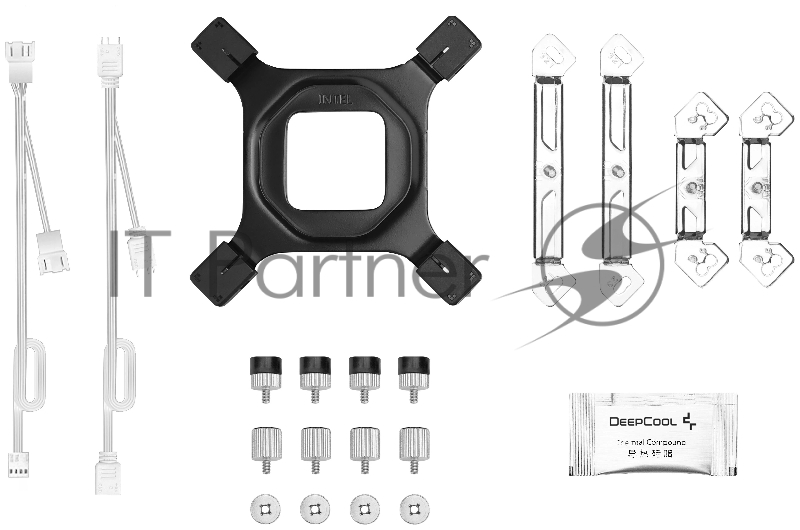 Кулер для процессора DEEPCOOL AG620 WH ARGB V2 LGA20XX/1700/1200/115X/AM5/AM4 (9шт/кор, TDP 260W, PWM, ARGB DUAL Fan 120mm, 6 тепл. трубок, белый) RET