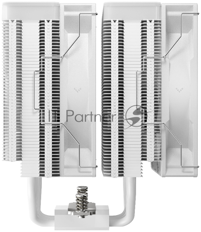 Кулер для процессора DEEPCOOL AG620 WH ARGB V2 LGA20XX/1700/1200/115X/AM5/AM4 (9шт/кор, TDP 260W, PWM, ARGB DUAL Fan 120mm, 6 тепл. трубок, белый) RET