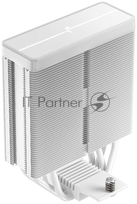 Кулер для процессора DEEPCOOL AG400 WH ARGB V2 LGA1851/1700/1200/115X/AM5/AM4 (18шт/кор, TDP 220W, PWM, ARGB Fan 120mm, 4 тепл. трубки, белый) RET