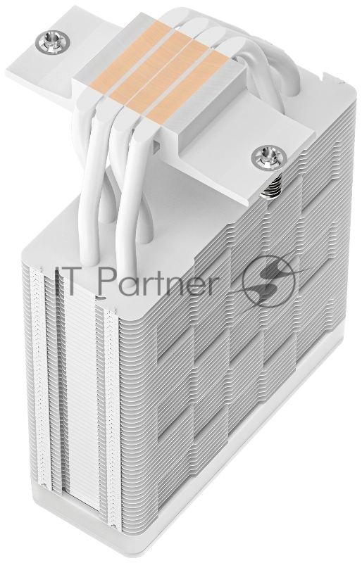 Кулер для процессора DEEPCOOL AG400 WH ARGB V2 LGA1851/1700/1200/115X/AM5/AM4 (18шт/кор, TDP 220W, PWM, ARGB Fan 120mm, 4 тепл. трубки, белый) RET