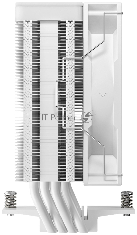 Кулер для процессора DEEPCOOL AG400 WH ARGB V2 LGA1851/1700/1200/115X/AM5/AM4 (18шт/кор, TDP 220W, PWM, ARGB Fan 120mm, 4 тепл. трубки, белый) RET