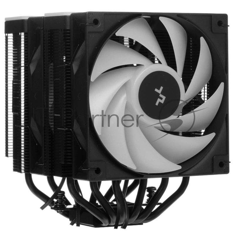 Кулер для процессора DEEPCOOL AG620 BK ARGB V2 LGA20XX/1700/1200/115X/AM5/AM4 (9шт/кор, TDP 260W, PWM, ARGB DUAL Fan 120mm, 6 тепл. трубок, черный) RET