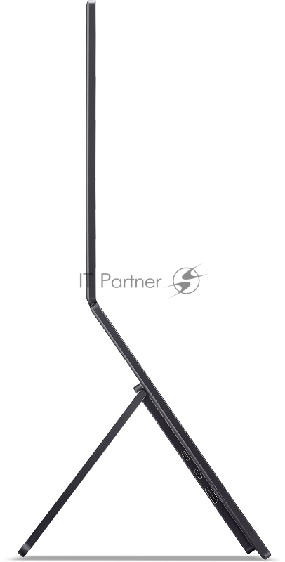 Монитор Acer PD193QEbmiuux 18,5, Double Portable monitor, UltraThin Black, 16:9, IPS, 1920x1080, 4ms, 250cd, 100Hz, 1xHDMI + 2xType-C(15W) + SPK + Audio Out, Speakers 2Wx2, sync: FreeSync, Vesa:100x100