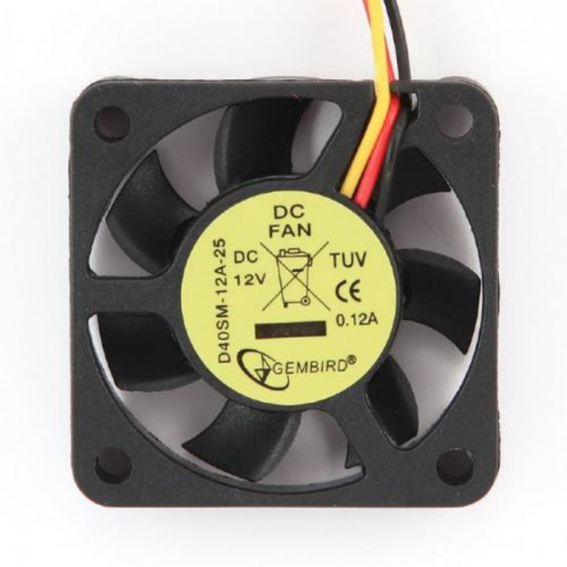 Вентилятор Gembird D40SM-12A-25 d40мм, 5000об./мин. (питание от мат.платы)
