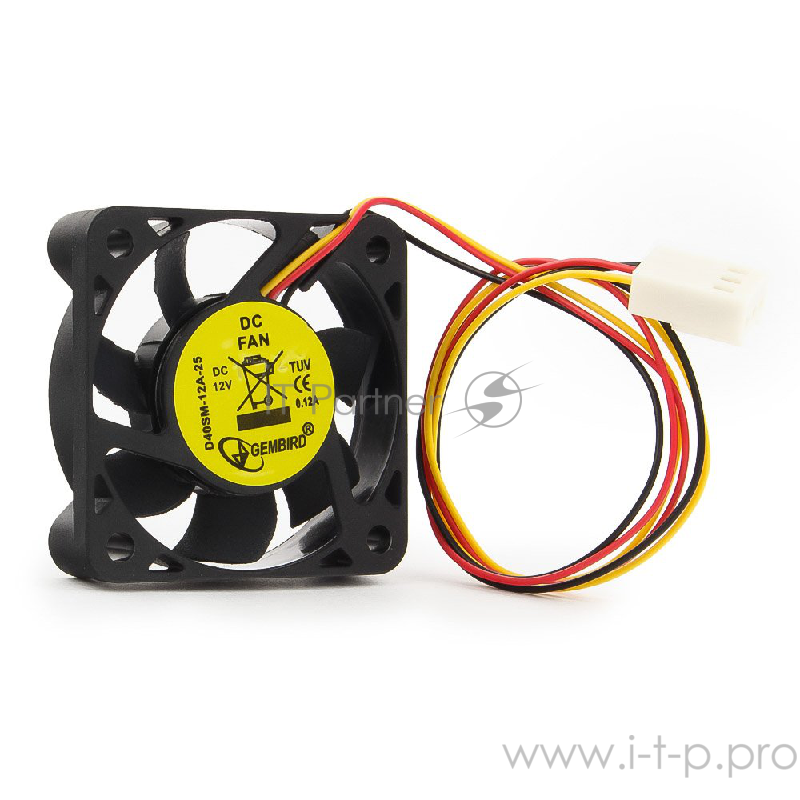 Вентилятор Gembird D40SM-12A-25 d40мм, 5000об./мин. (питание от мат.платы)