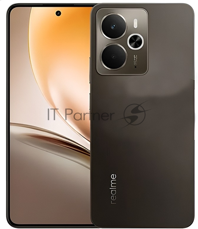 Смартфон Realme RMX5070 14 5G 256Gb 8Gb черный моноблок 3G 4G 2Sim 6.67 1080x2400 Android 15 50Mpix 802.11 a/b/g/n/ac/ax NFC GPS GSM900/1800 GSM1900 Protect