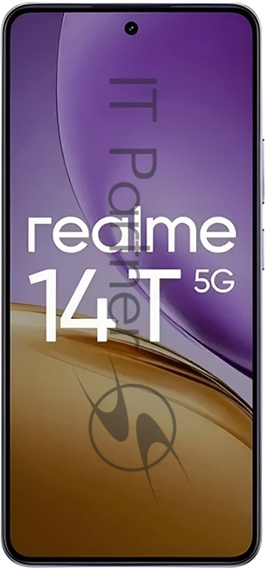 Смартфон Realme RMX5078 14T 5G 128Gb 8Gb фиолетовый моноблок 3G 4G 2Sim 6.67 1080x2400 Android 15 50Mpix 802.11 a/b/g/n/ac NFC GPS GSM900/1800 GSM1900 Protect