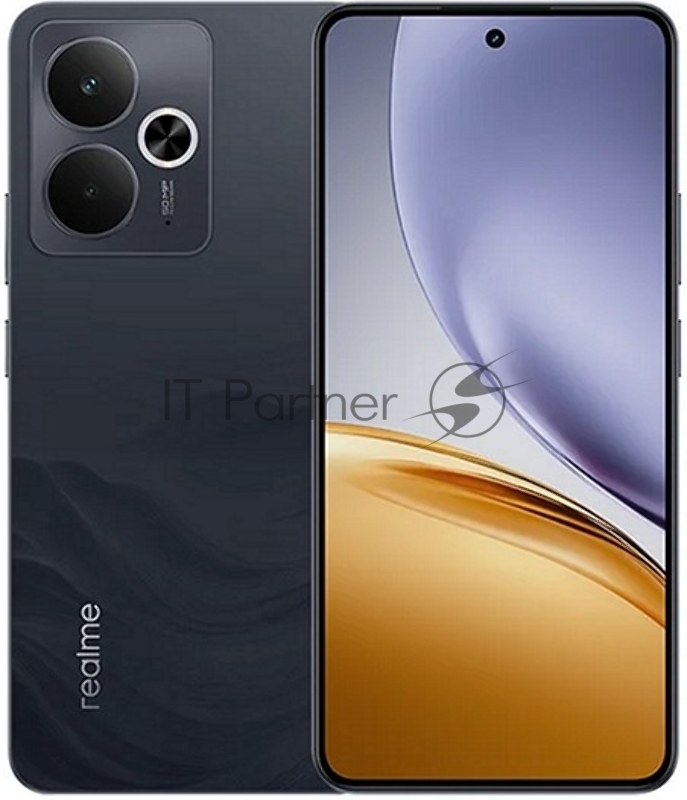 Смартфон Realme RMX5078 14T 5G 256Gb 12Gb черный моноблок 3G 4G 2Sim 6.67 1080x2400 Android 15 50Mpix 802.11 a/b/g/n/ac NFC GPS GSM900/1800 GSM1900 Protect