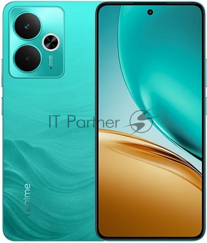 Смартфон Realme RMX5078 14T 5G 256Gb 8Gb зеленый моноблок 3G 4G 2Sim 6.67 1080x2400 Android 15 50Mpix 802.11 a/b/g/n/ac NFC GPS GSM900/1800 GSM1900 Protect