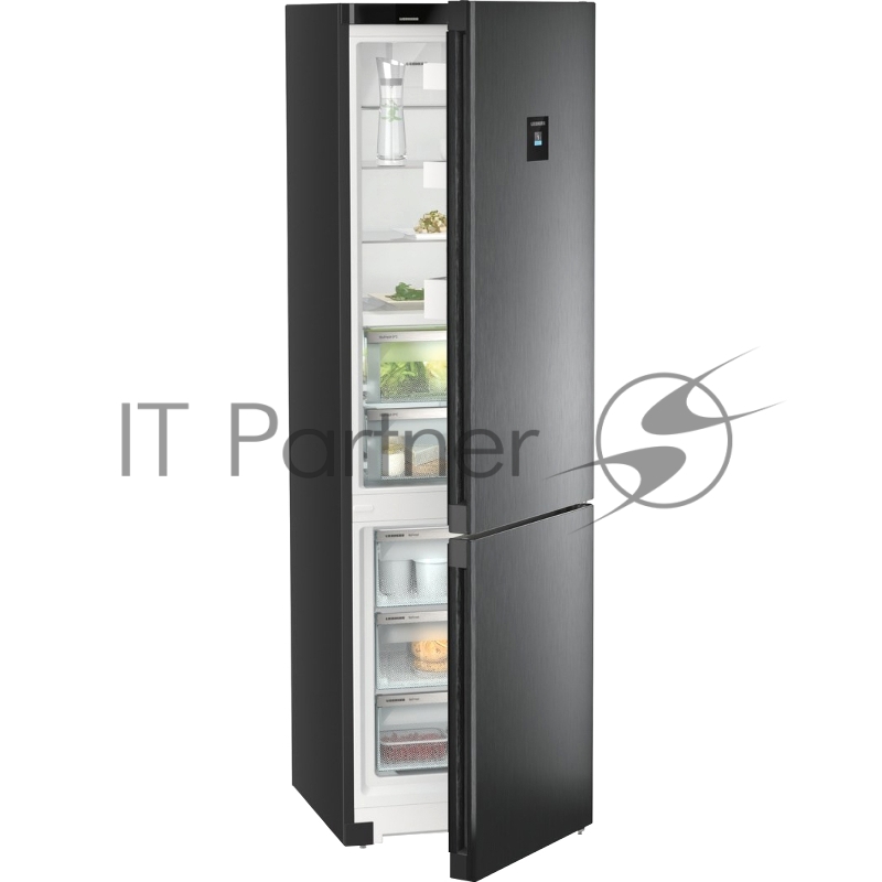 Холодильник Liebherr CBNbdc 573i-22 001 черный двухкамерный 255/94л морозилка снизу, No Frost