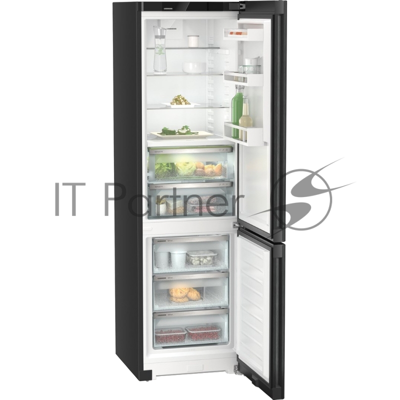 Холодильник Liebherr CBNbdc 573i-22 001 черный двухкамерный 255/94л морозилка снизу, No Frost